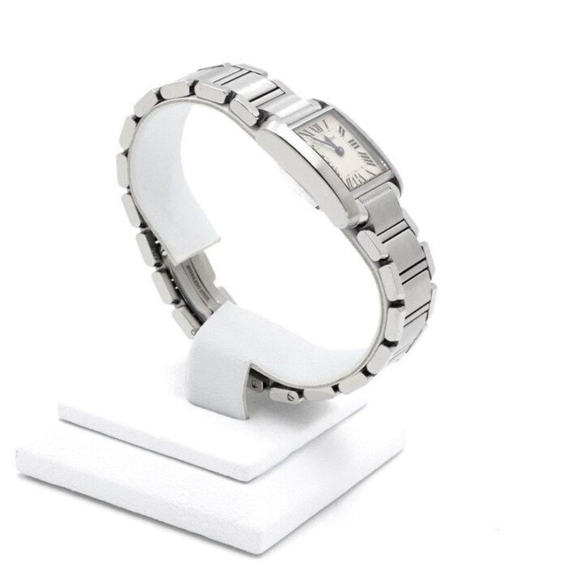 Cartier Tank Française Small Steel Quartz Women's Watch W51008 Q3