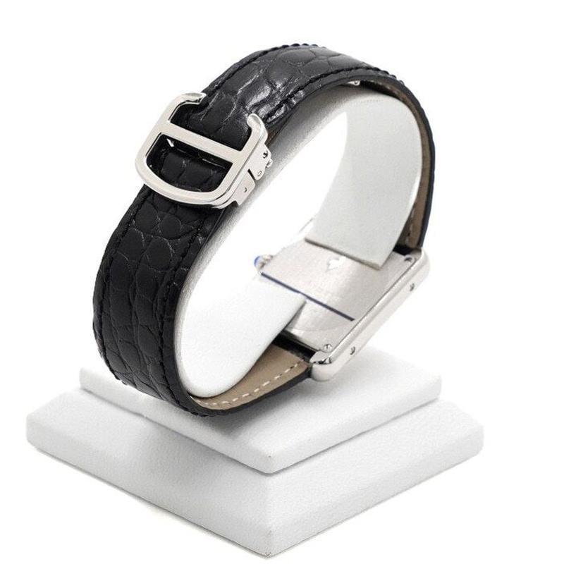 Cartier Tank Solo Small Leather Band Quartz Women's Watch 1018255