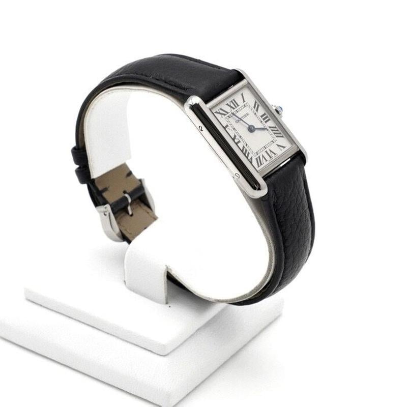 Cartier Tank Must Small Quartz Leather Band Women's Watch AA56344