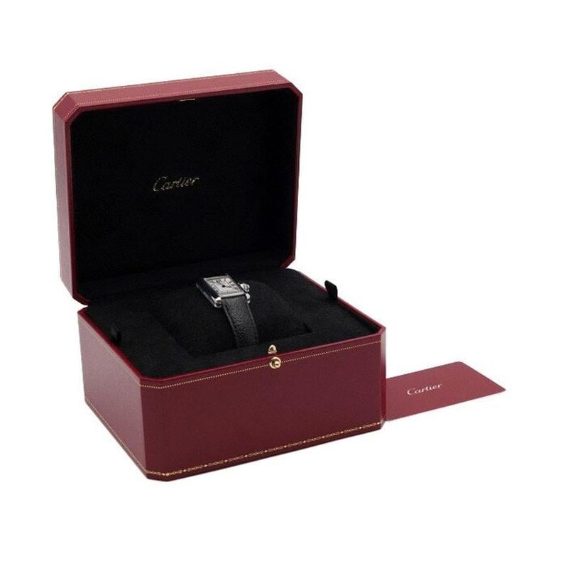 Cartier Tank Must Small Quartz Leather Band Women's Watch AA56344