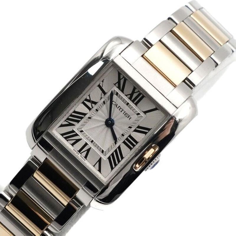 Cartier Tank Anglaise18 K Gold Combination Tank Anglaise Small Quartz Women's Watch W5310046