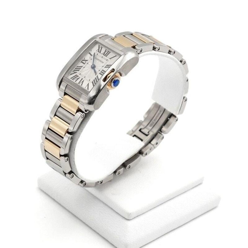 Cartier Tank Anglaise18 K Gold Combination Tank Anglaise Small Quartz Women's Watch W5310046