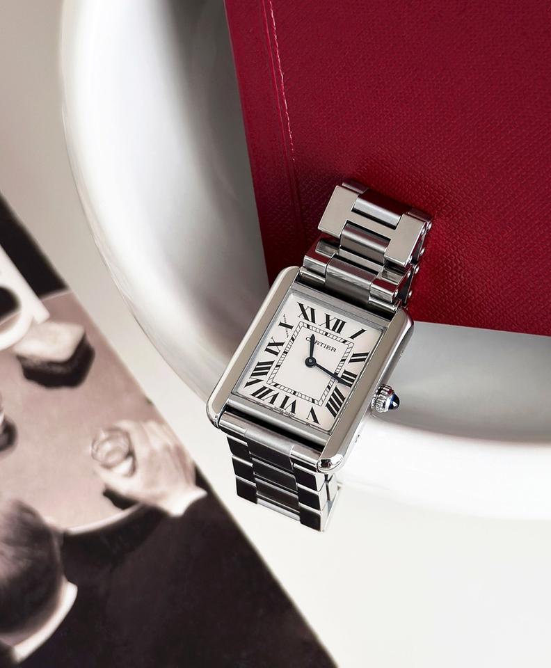 Cartier Tank Solo Steel SM Size Women's Watch
