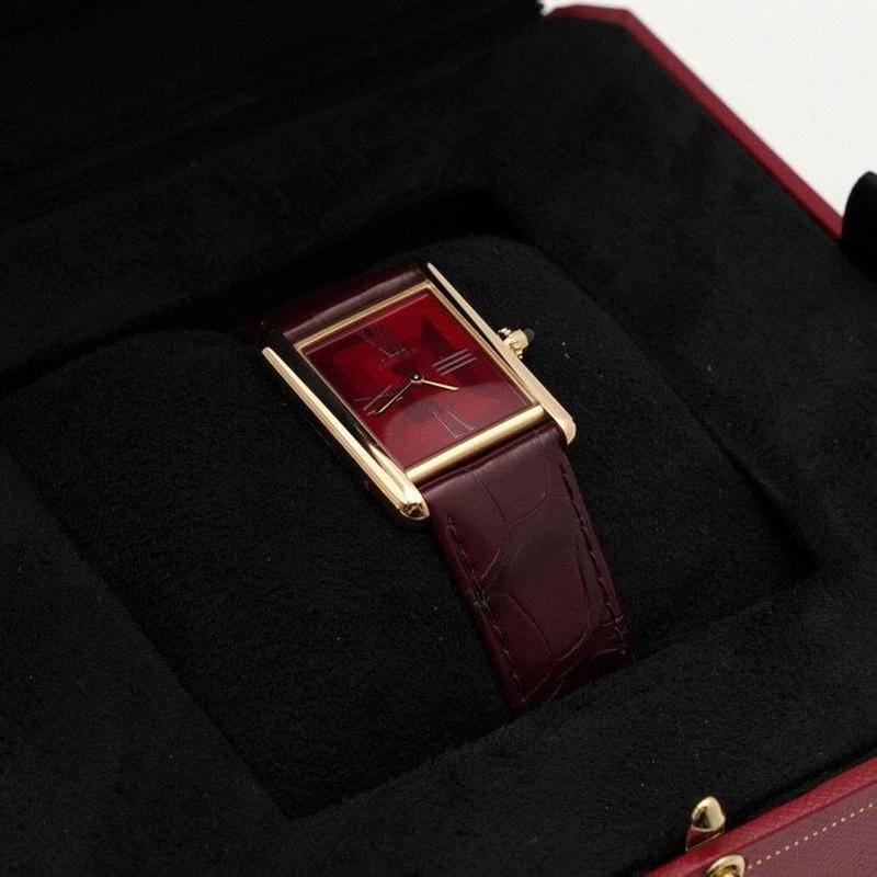 Cartier Leather Band Manual Women's Watch aa54890