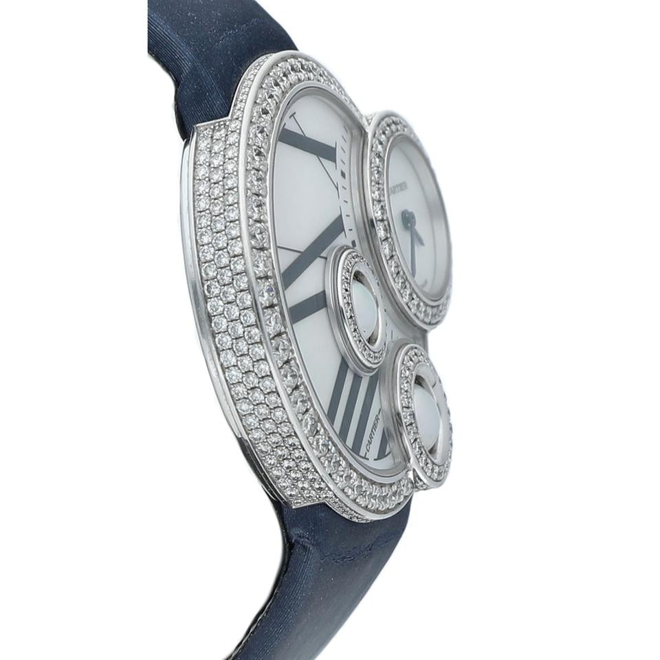 Cartier3053 Libre Perles de Cartier White Gold Diamond Pearls MOP Women's Watch