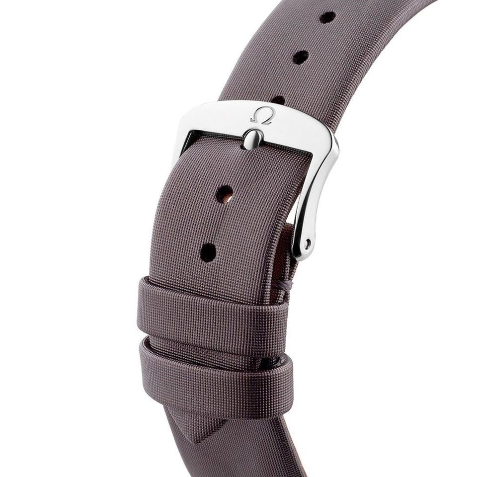 Omega De Ville Trésor Steel Gray Fabric Diamond Womens Watch 428.17.39.60.02.001