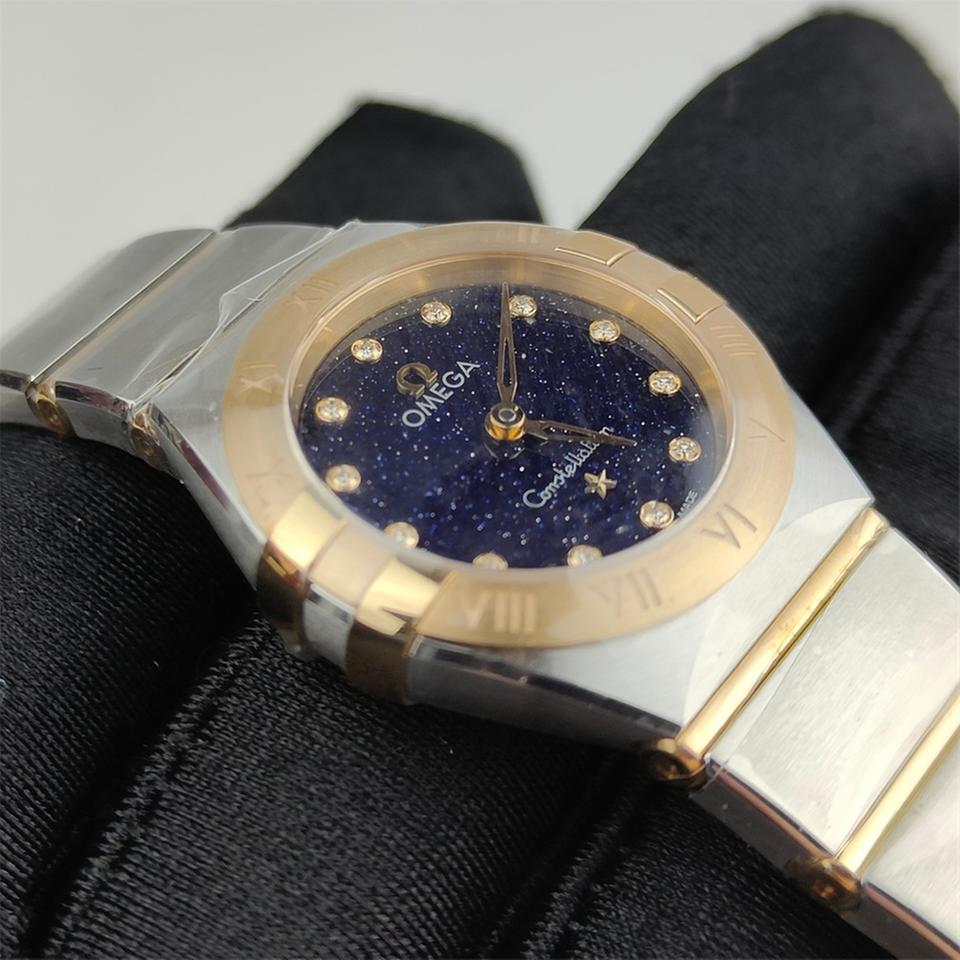 Omega Constellation Ladiesyellow gold on steel quartz women watch 131.20.25.60.53.001