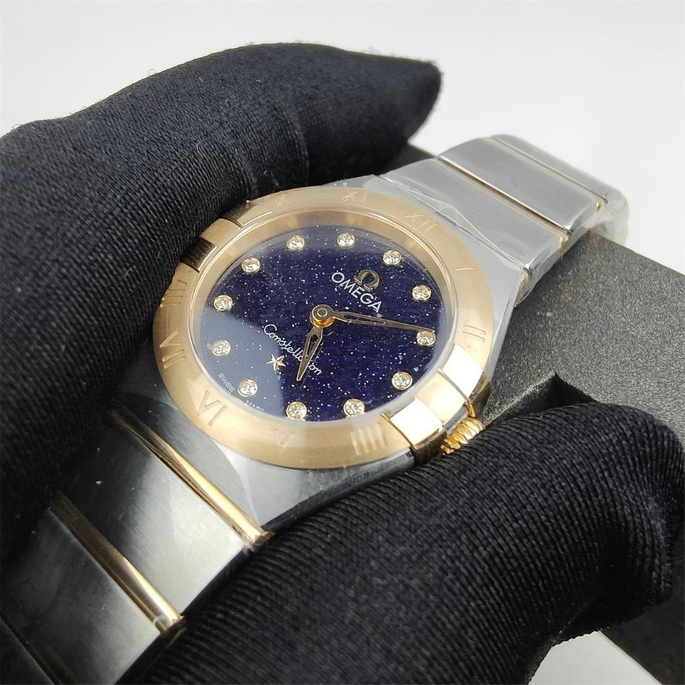 Omega Constellation Ladiesyellow gold on steel quartz women watch 131.20.25.60.53.001