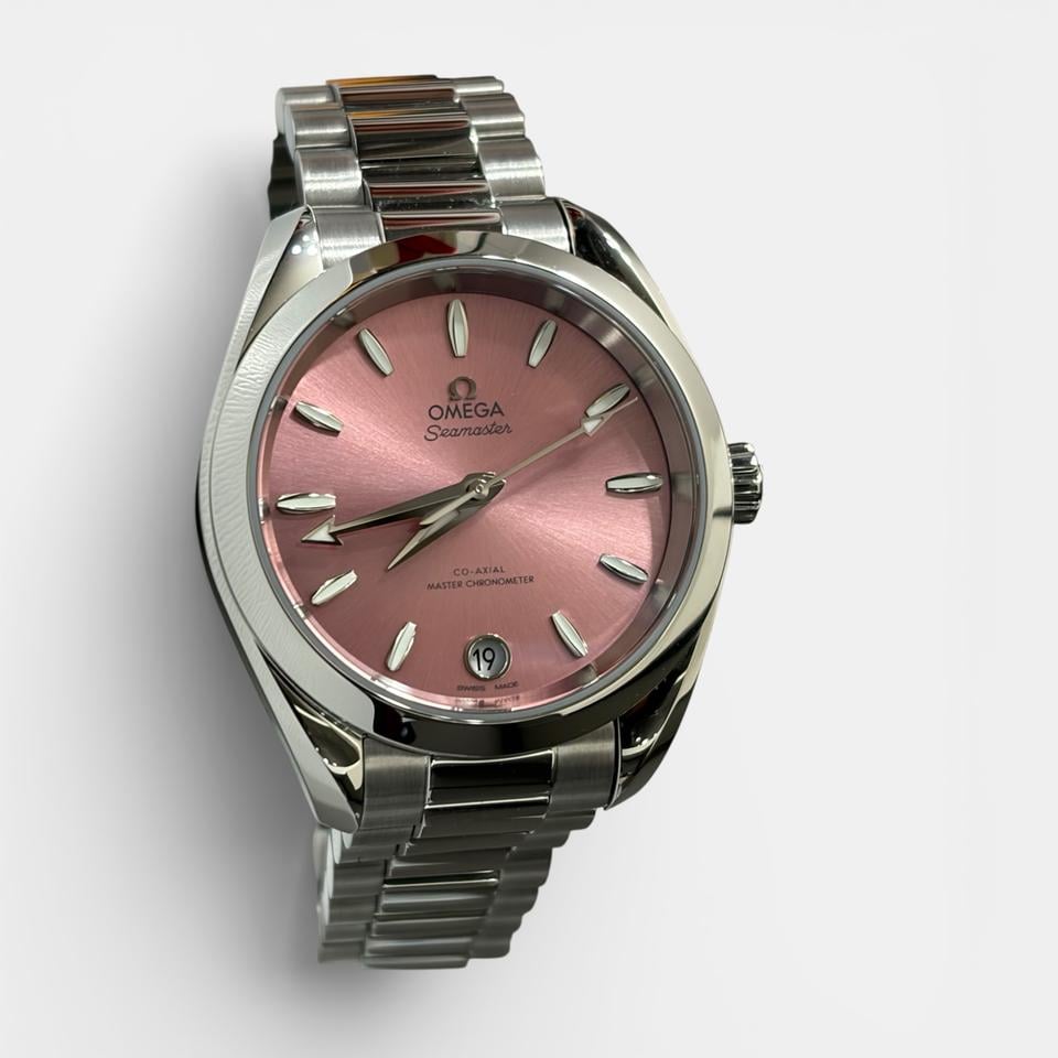 Omega Seamaster Aqua Terra150 M Womens 34 Full Set Pink Dial - 220.10.34.20.10.003