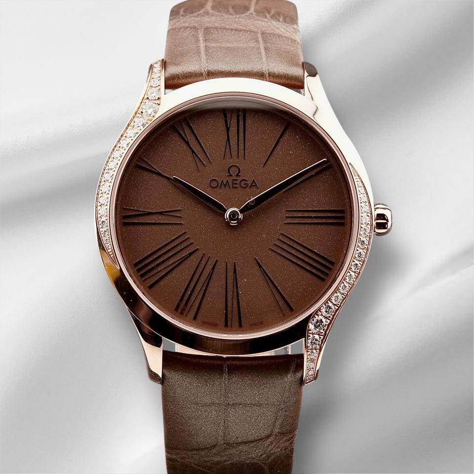 Omega De Ville Trésor36mm 18k Rose Gold Ladies Watch 428.58.36.60.13.001
