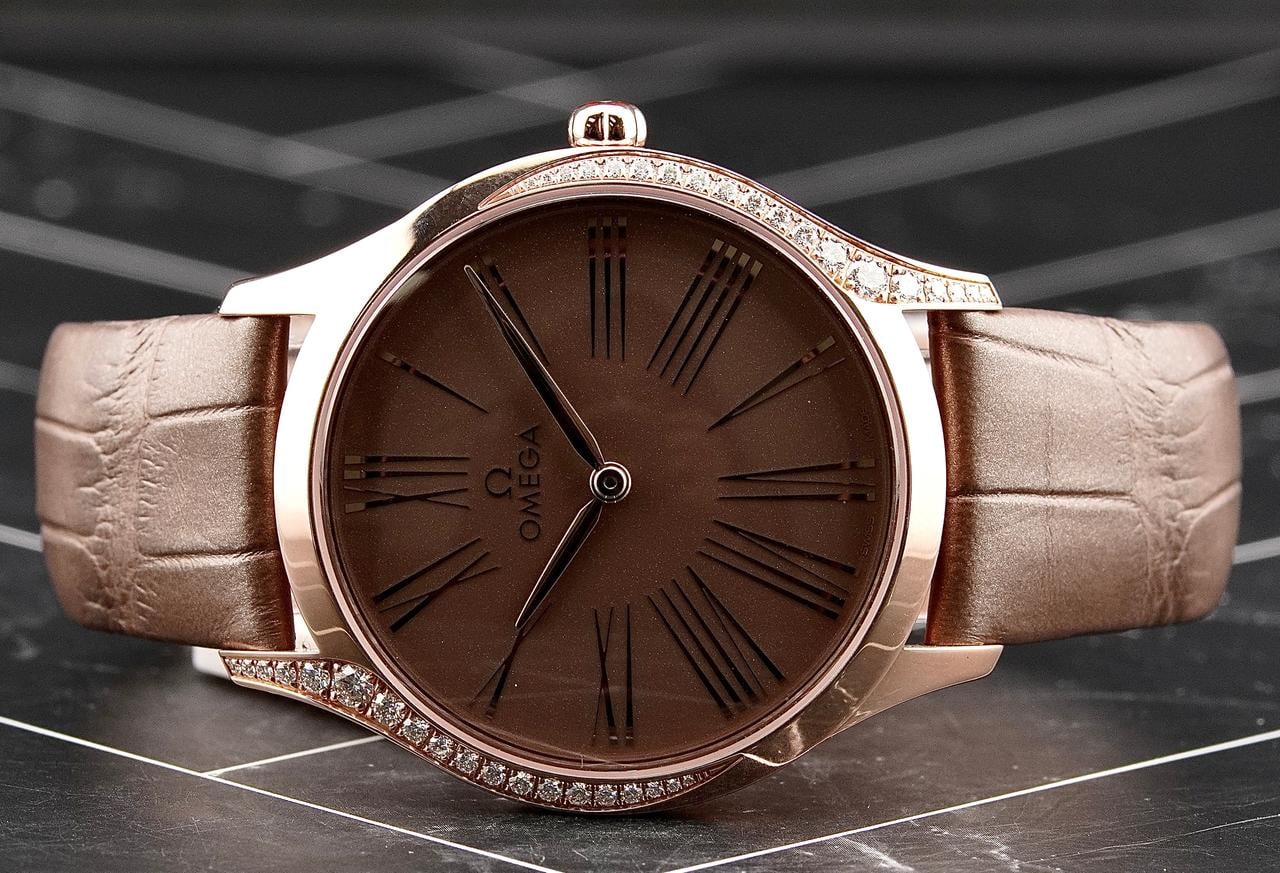 Omega De Ville Trésor36mm 18k Rose Gold Ladies Watch 428.58.36.60.13.001