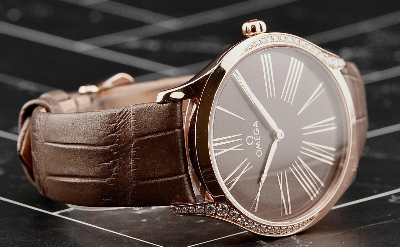 Omega De Ville Trésor36mm 18k Rose Gold Ladies Watch 428.58.36.60.13.001