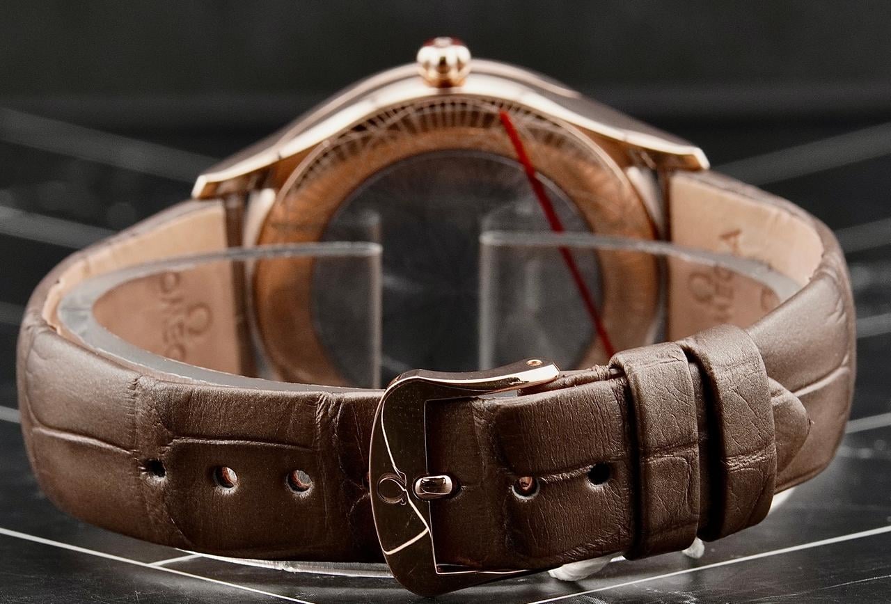 Omega De Ville Trésor36mm 18k Rose Gold Ladies Watch 428.58.36.60.13.001