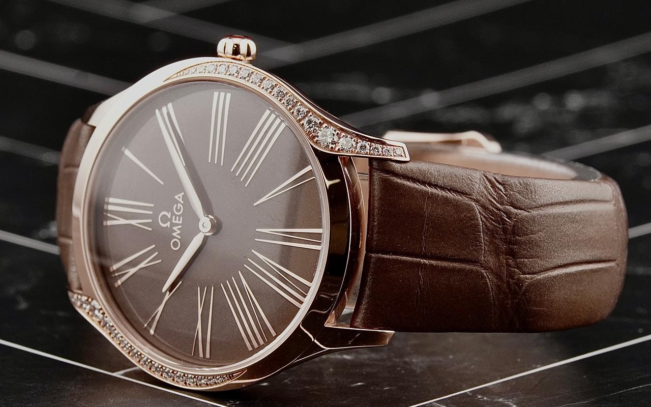 Omega De Ville Trésor36mm 18k Rose Gold Ladies Watch 428.58.36.60.13.001