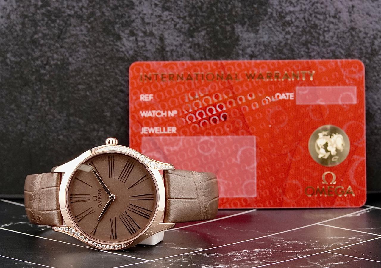 Omega De Ville Trésor36mm 18k Rose Gold Ladies Watch 428.58.36.60.13.001