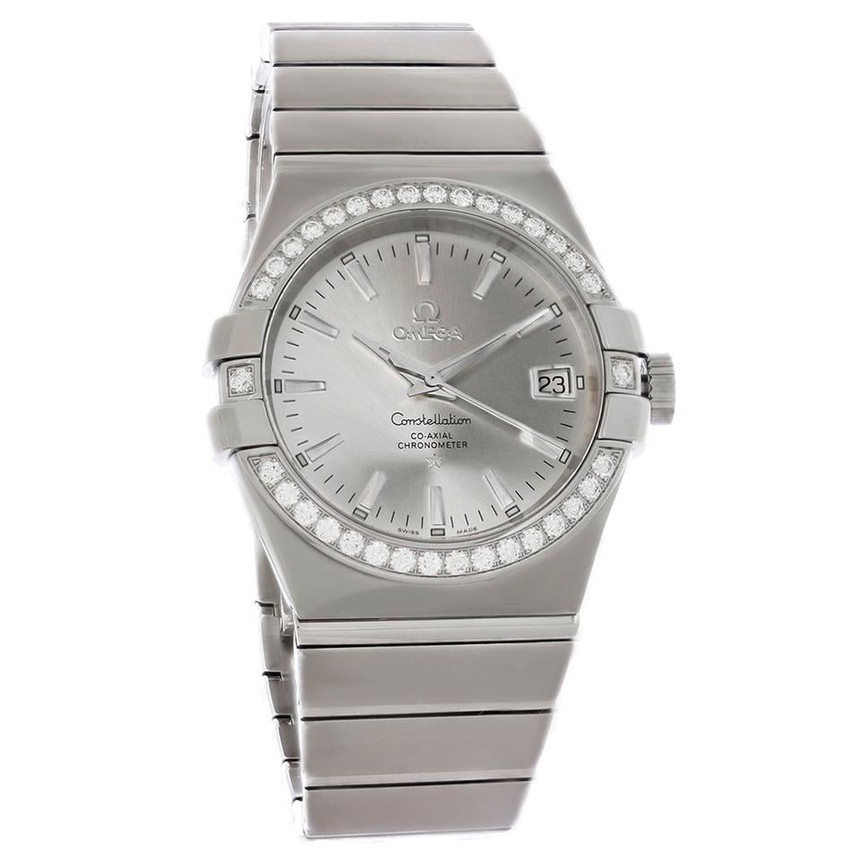 Omega Constellation Ladies Women's Diamond Auto Watch 123.15.35.20.02.001