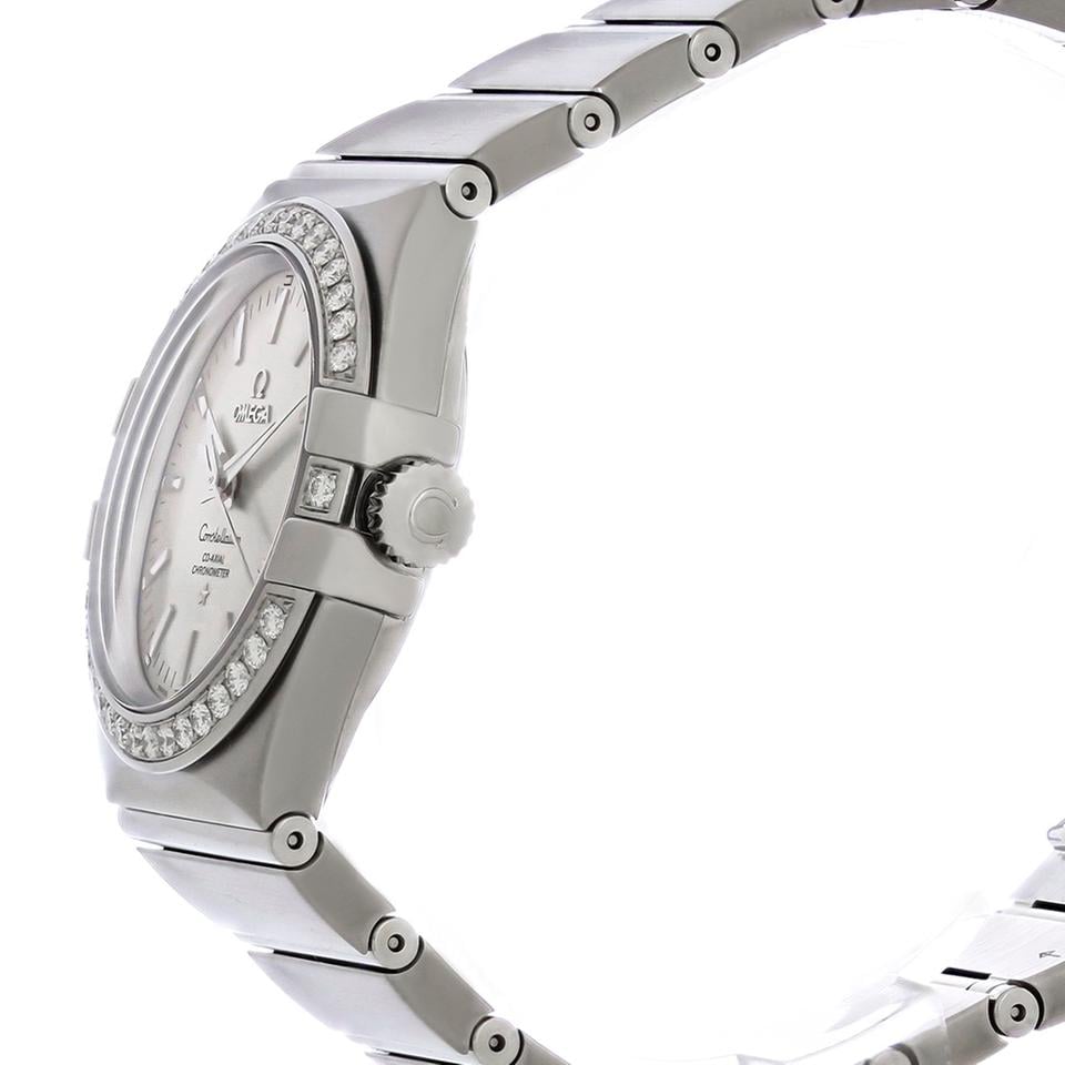 Omega Constellation Ladies Women's Diamond Auto Watch 123.15.35.20.02.001