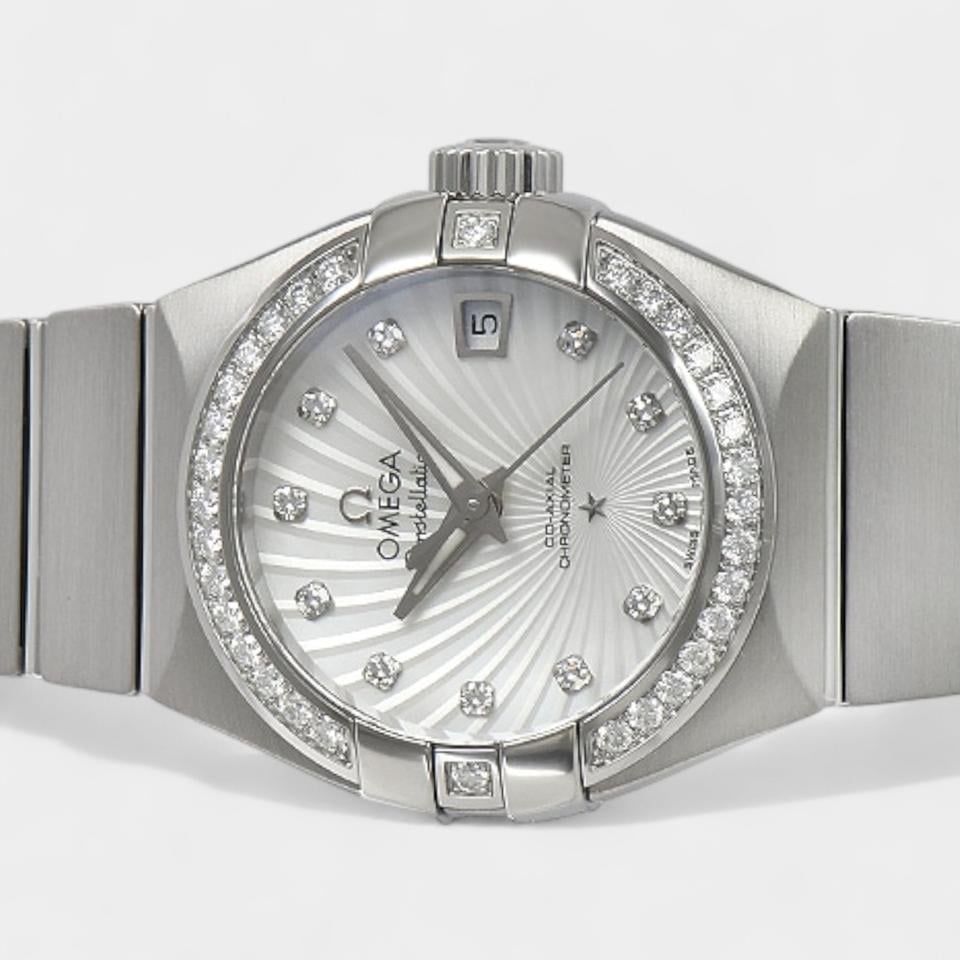 Omega Constellation Ladies Diamonds / Steel / 27 mm / 123.15.27.20.55.001