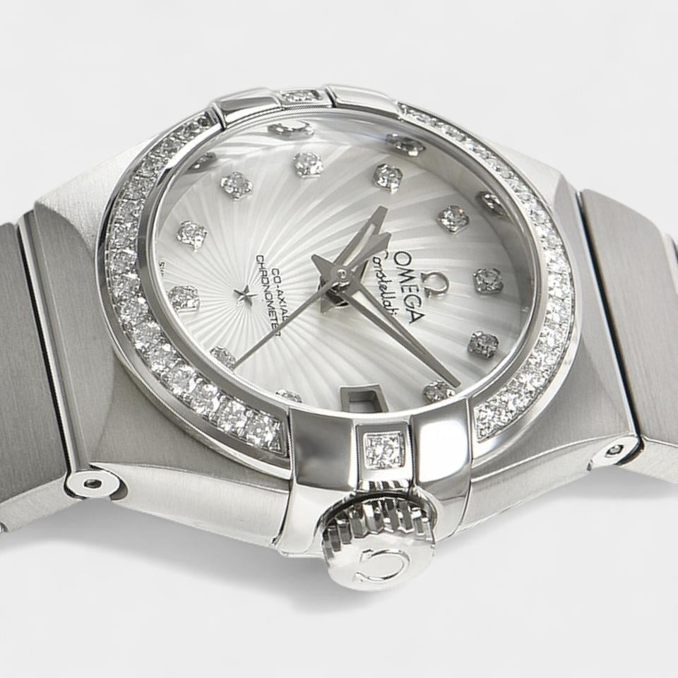 Omega Constellation Ladies Diamonds / Steel / 27 mm / 123.15.27.20.55.001