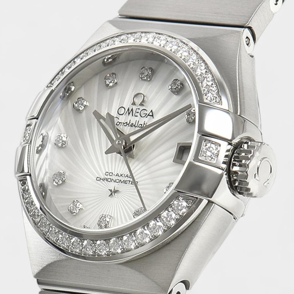 Omega Constellation Ladies Diamonds / Steel / 27 mm / 123.15.27.20.55.001