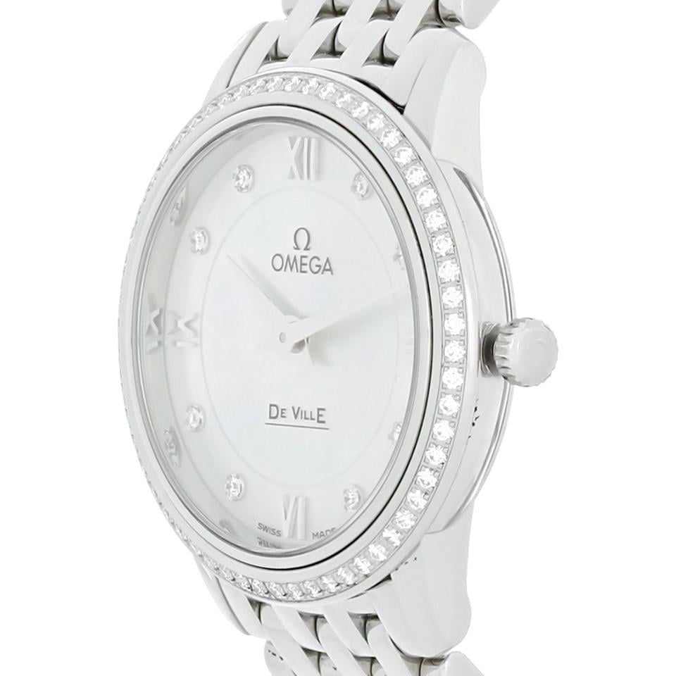 Omega De Ville Prestige Women's Diamond Watch 424.15.27.60.55.001