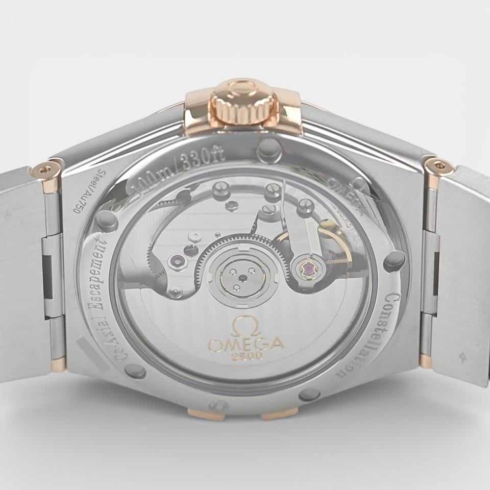 Omega Constellation Ladies Co-Axial Chronometer / Diamonds / Steel&Red gold / 35 mm / 123.25.35.20.52.001