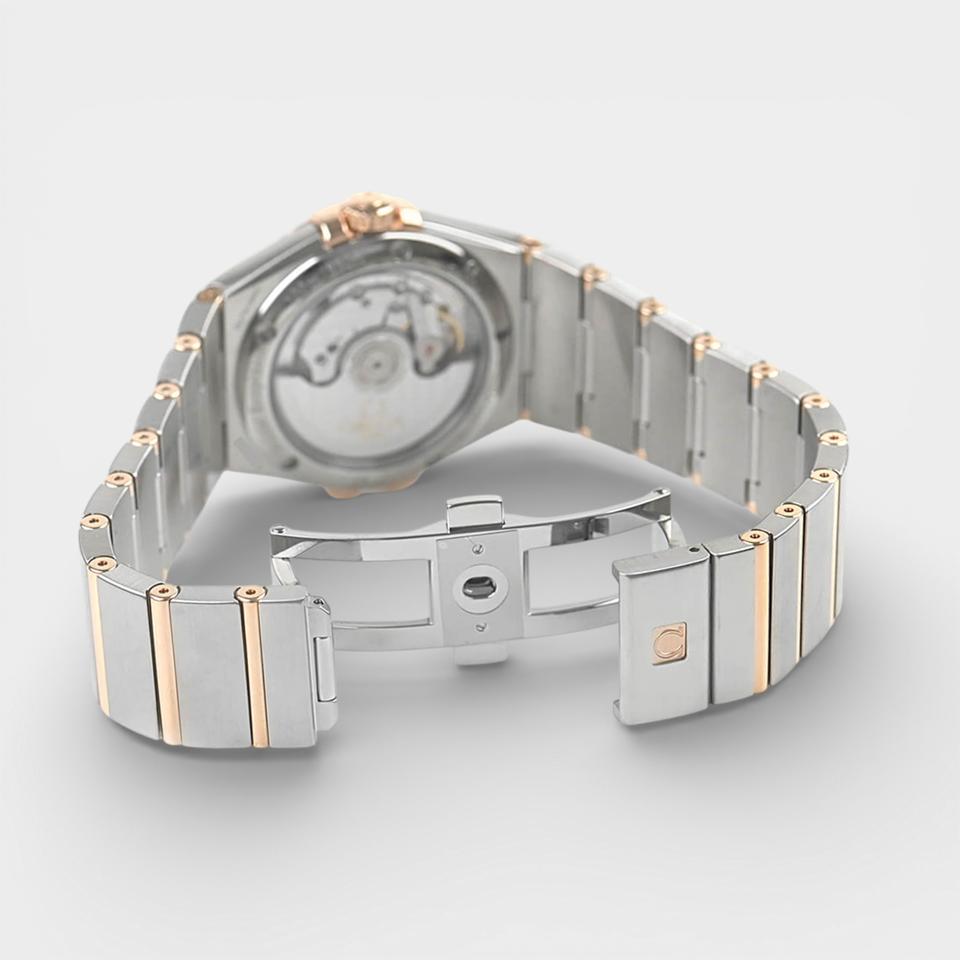 Omega Constellation Ladies Co-Axial Chronometer / Diamonds / Steel&Red gold / 35 mm / 123.25.35.20.52.001