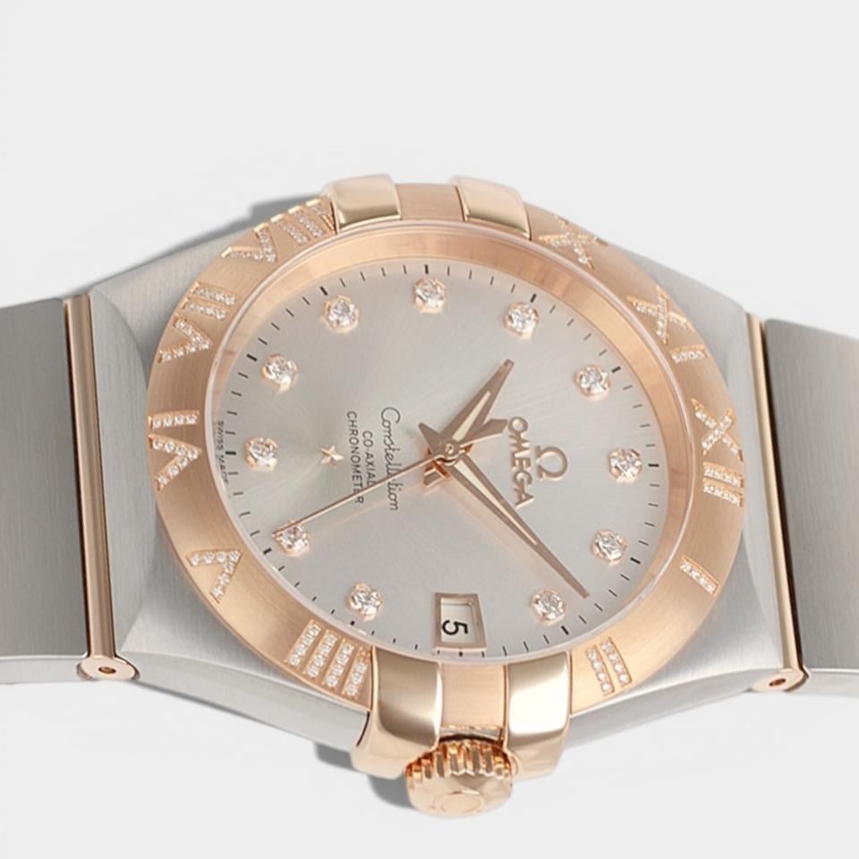 Omega Constellation Ladies Steel&Red gold / 35 mm / Box&Papers / 123.25.35.20.52.003