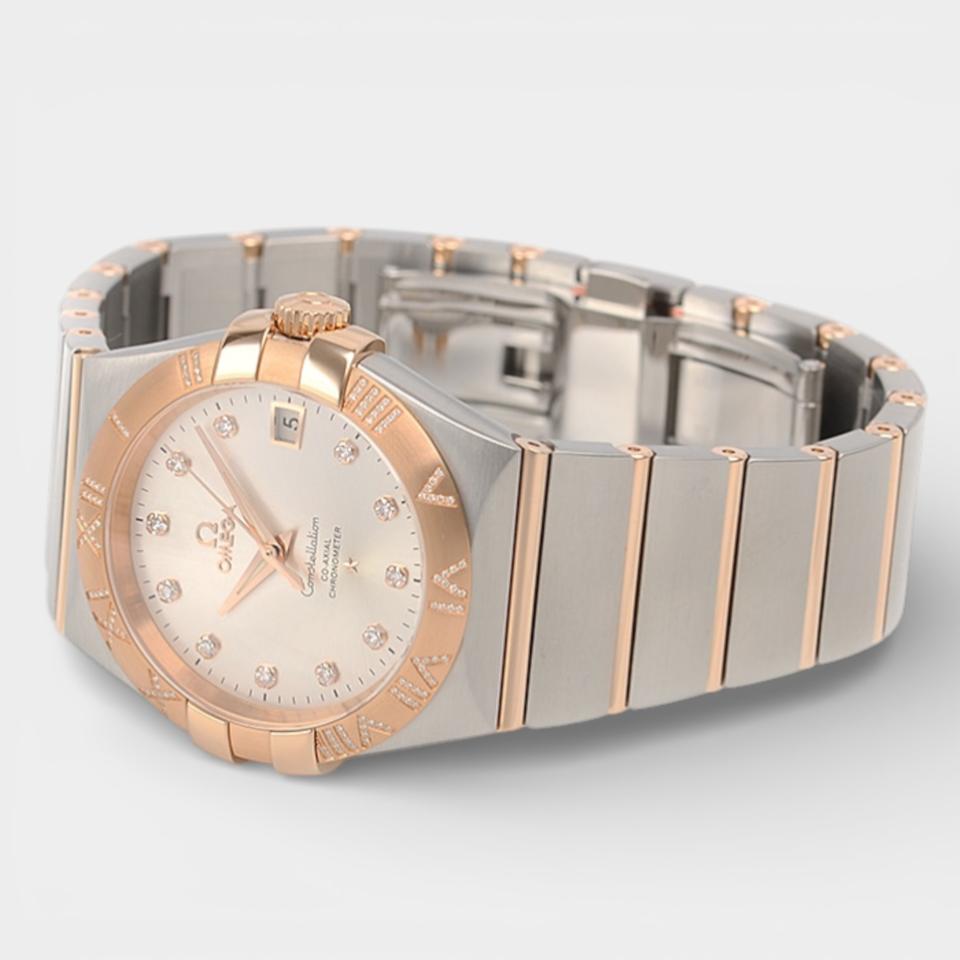 Omega Constellation Ladies Steel&Red gold / 35 mm / Box&Papers / 123.25.35.20.52.003