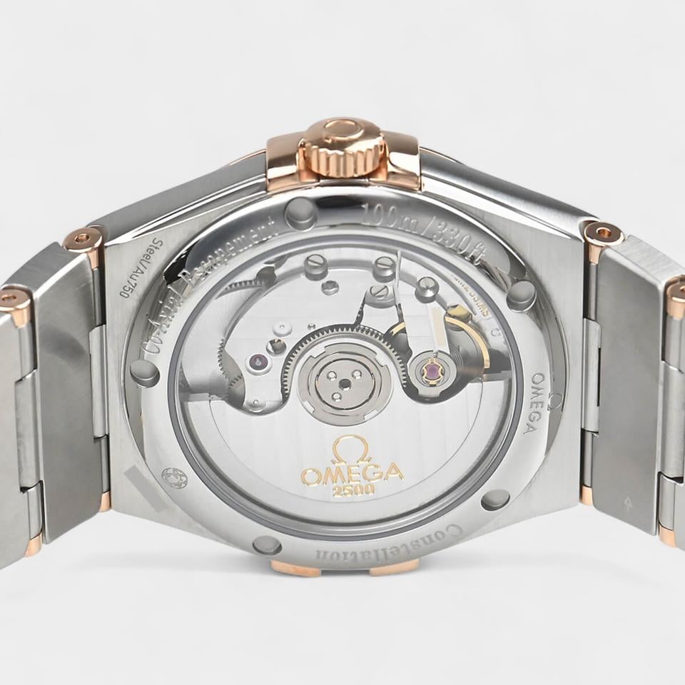 Omega Constellation Ladies Co-axial Chronometer / Diamonds / Steel&Red gold / 35 mm / 123.25.35.20.63.001