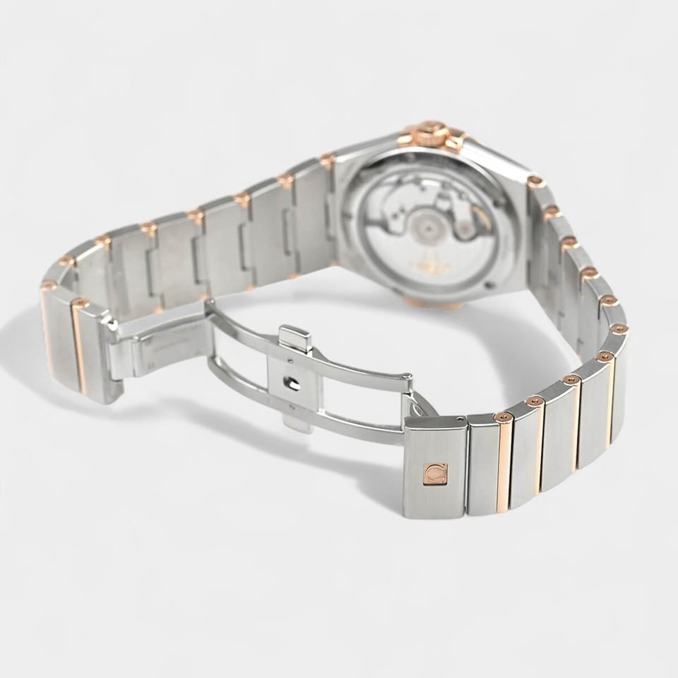 Omega Constellation Ladies Co-axial Chronometer / Diamonds / Steel&Red gold / 35 mm / 123.25.35.20.63.001