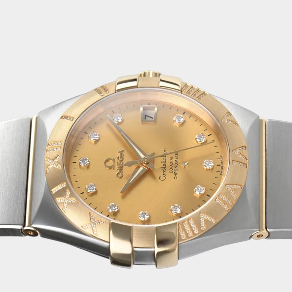 Omega Constellation Ladies Diamonds / Steel&Yellow gold / 35 mm / 123.25.35.20.58.002