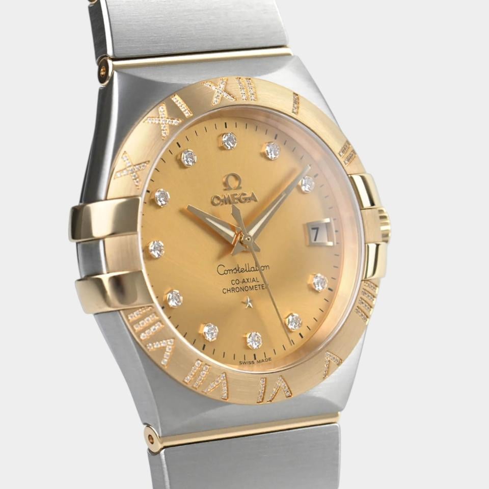 Omega Constellation Ladies Diamonds / Steel&Yellow gold / 35 mm / 123.25.35.20.58.002