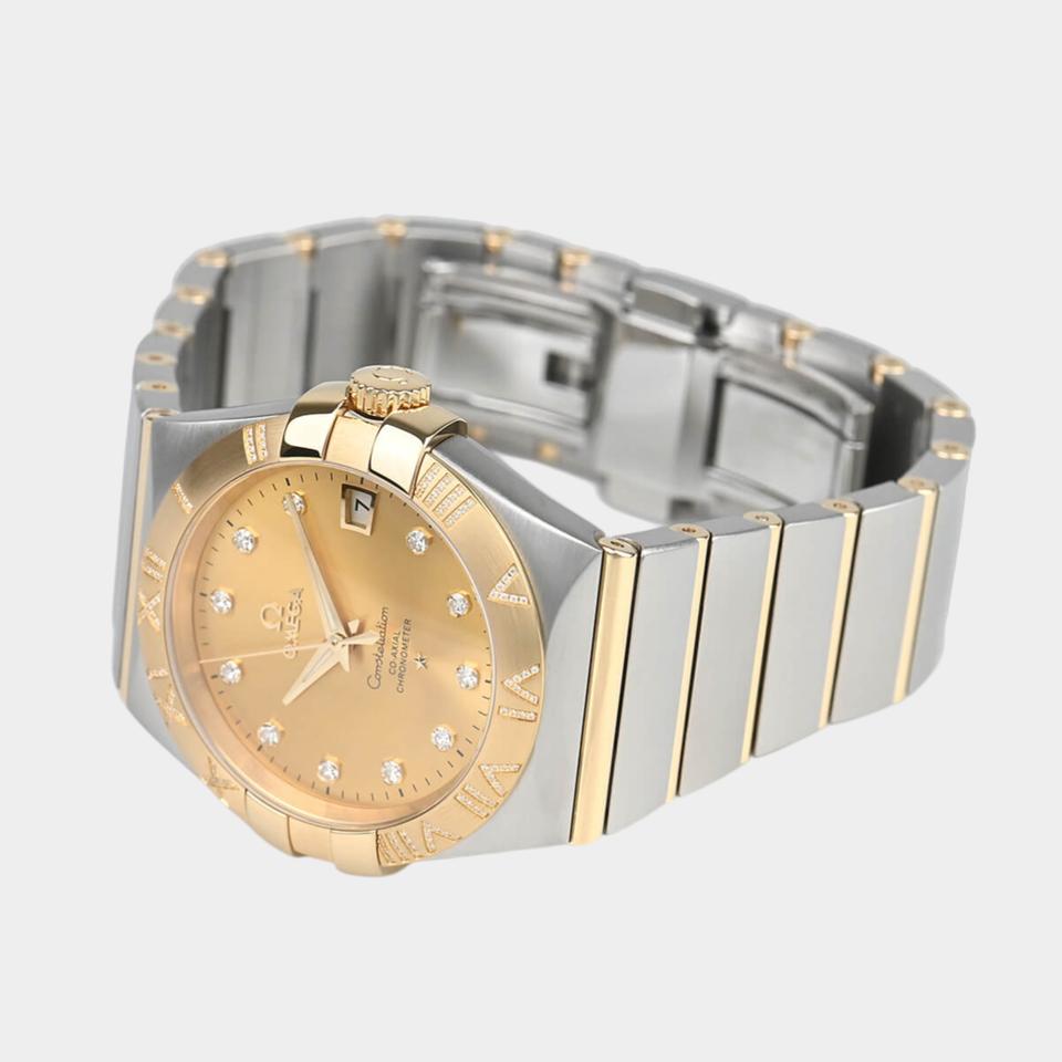 Omega Constellation Ladies Diamonds / Steel&Yellow gold / 35 mm / 123.25.35.20.58.002