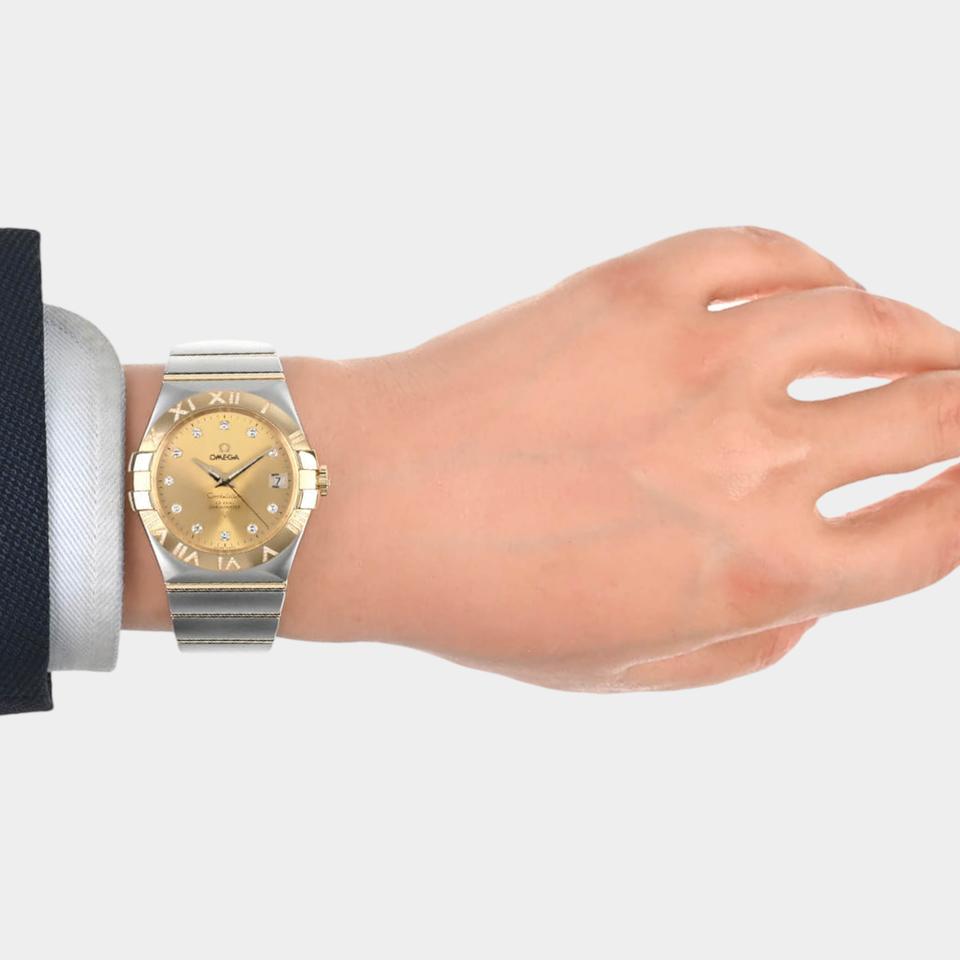 Omega Constellation Ladies Diamonds / Steel&Yellow gold / 35 mm / 123.25.35.20.58.002