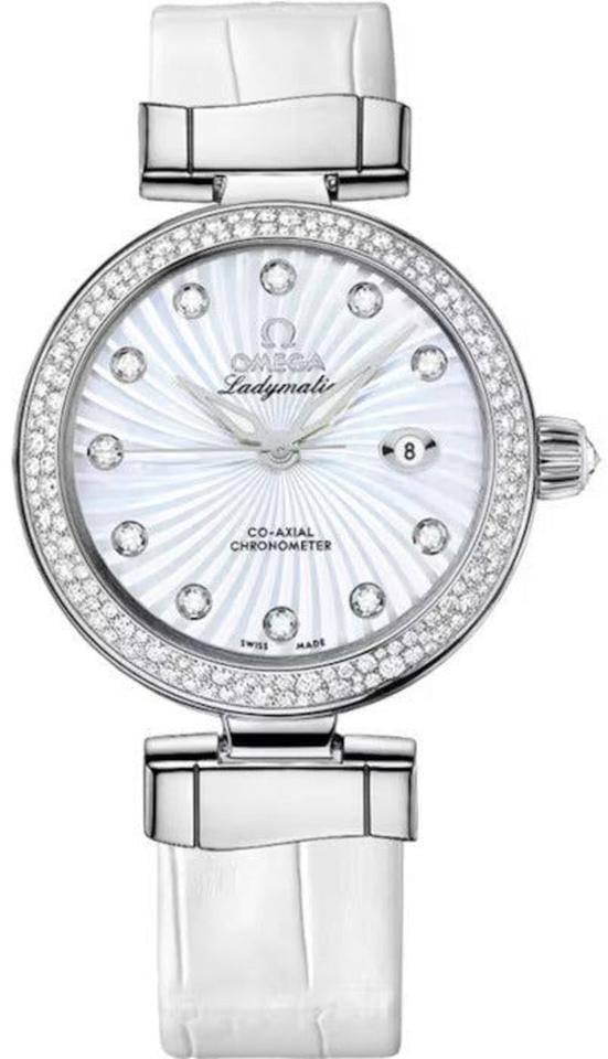 Omega De Ville Ladymatic34mm Women's Watch 425.38.34.20.55.001 Complete Full Set