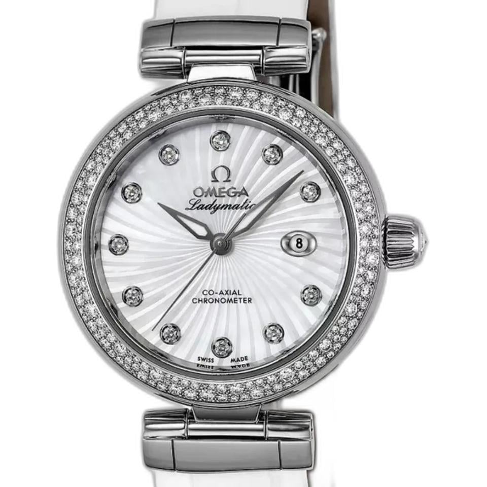 Omega De Ville Ladymatic34mm Women's Watch 425.38.34.20.55.001 Complete Full Set