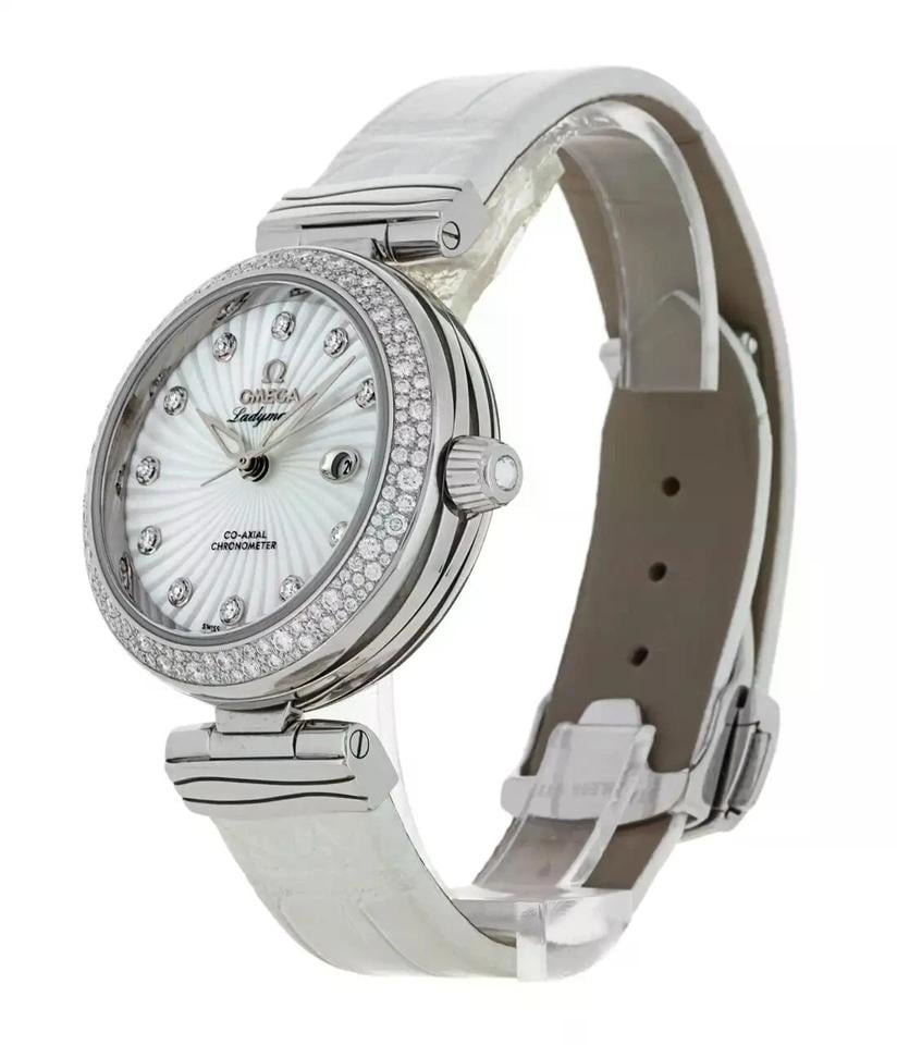 Omega De Ville Ladymatic34mm Women's Watch 425.38.34.20.55.001 Complete Full Set