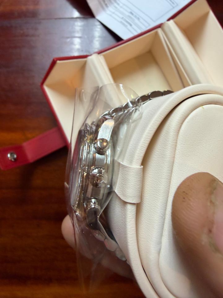 Omega Speedmaster Ladies Chronograph Mother of pearl face Diamond bezel Just serviced by omega