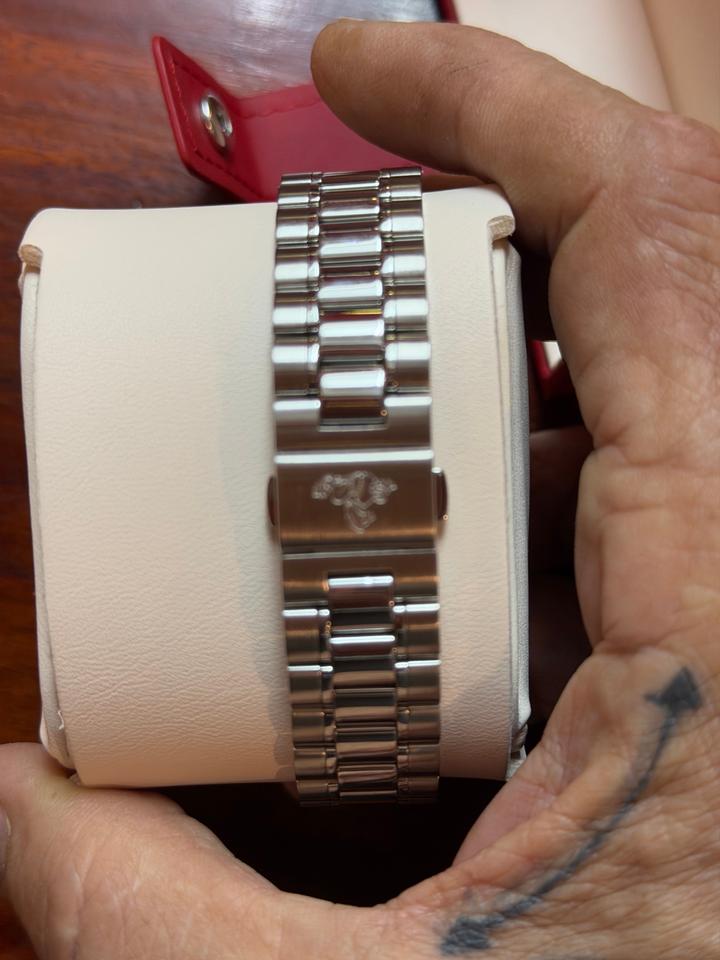 Omega Speedmaster Ladies Chronograph Mother of pearl face Diamond bezel Just serviced by omega
