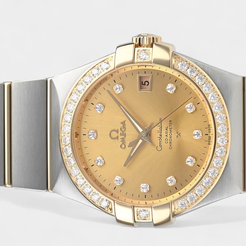 Omega Constellation Ladies Steel&Gold / 35 mm / Box&Papers / 123.25.35.20.58.001