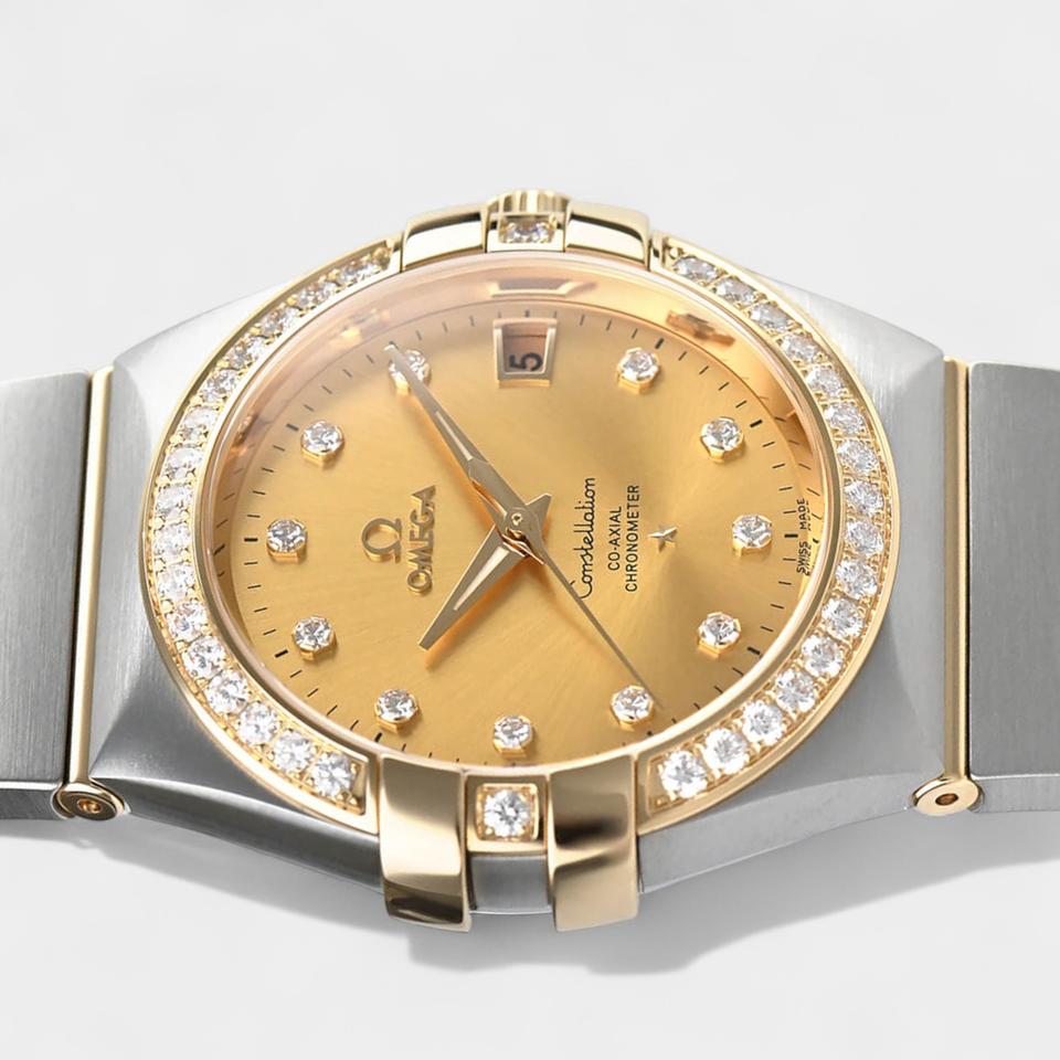 Omega Constellation Ladies Steel&Gold / 35 mm / Box&Papers / 123.25.35.20.58.001