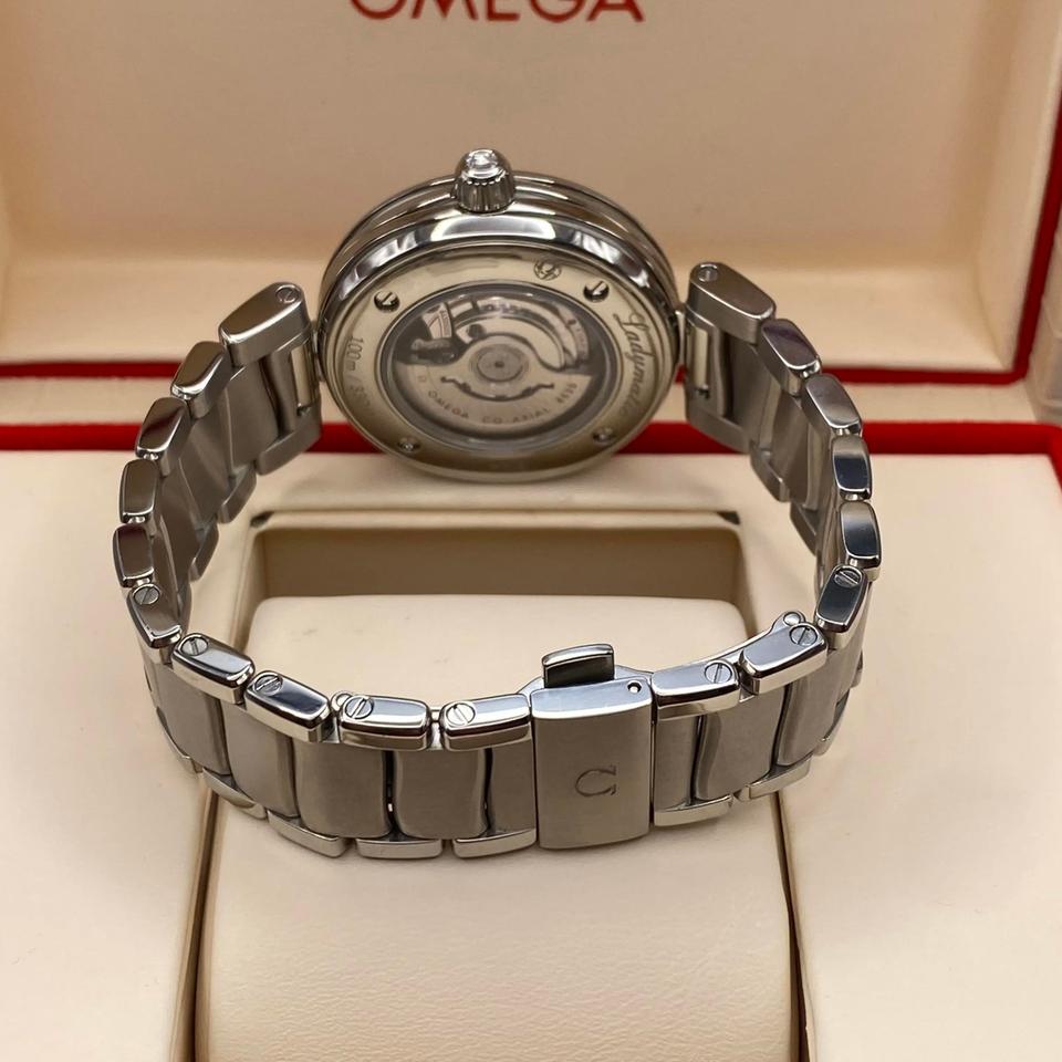 Omega De Ville Ladymatic Diamonds Blue Dial Ladies Watch 425.35.34.20.57.002