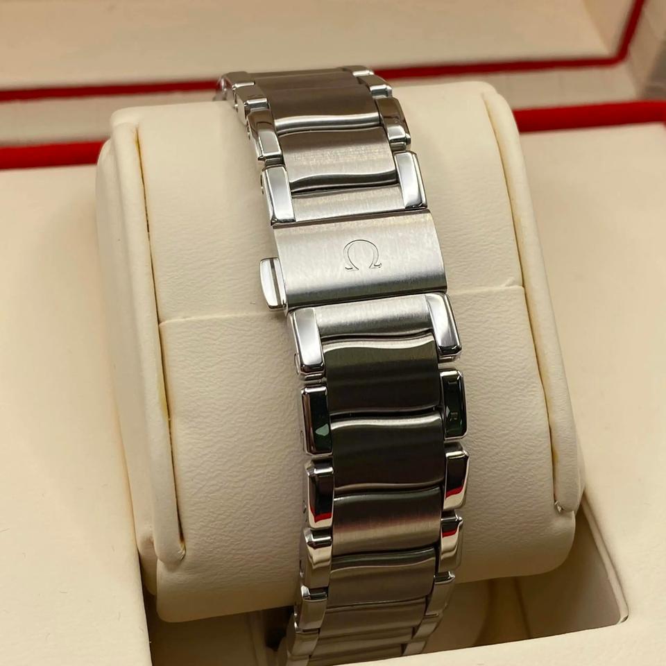 Omega De Ville Ladymatic Diamonds Blue Dial Ladies Watch 425.35.34.20.57.002