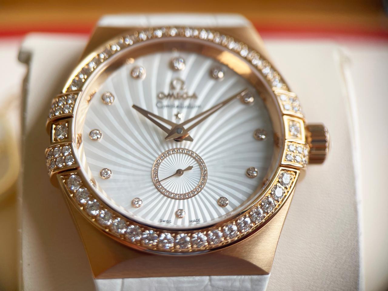 Omega Constellation Ladies Brand new fullset(Box,book,warranty card,tag)