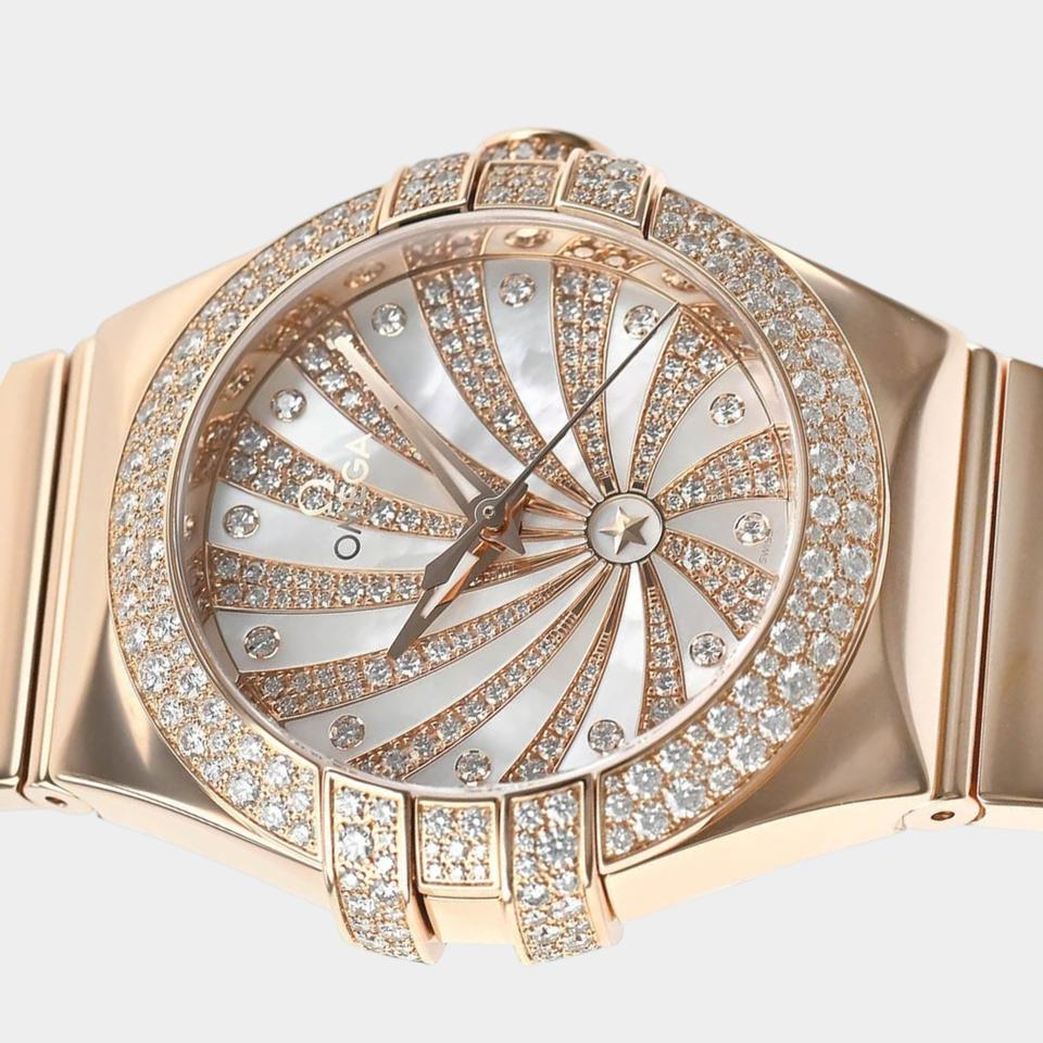 Omega Constellation Ladies Red gold / 31 mm / Box&Papers / 123.55.31.20.55.010