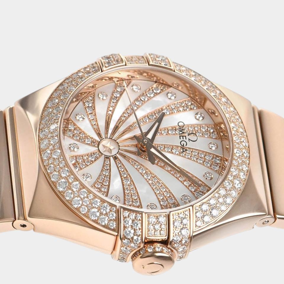 Omega Constellation Ladies Red gold / 31 mm / Box&Papers / 123.55.31.20.55.010