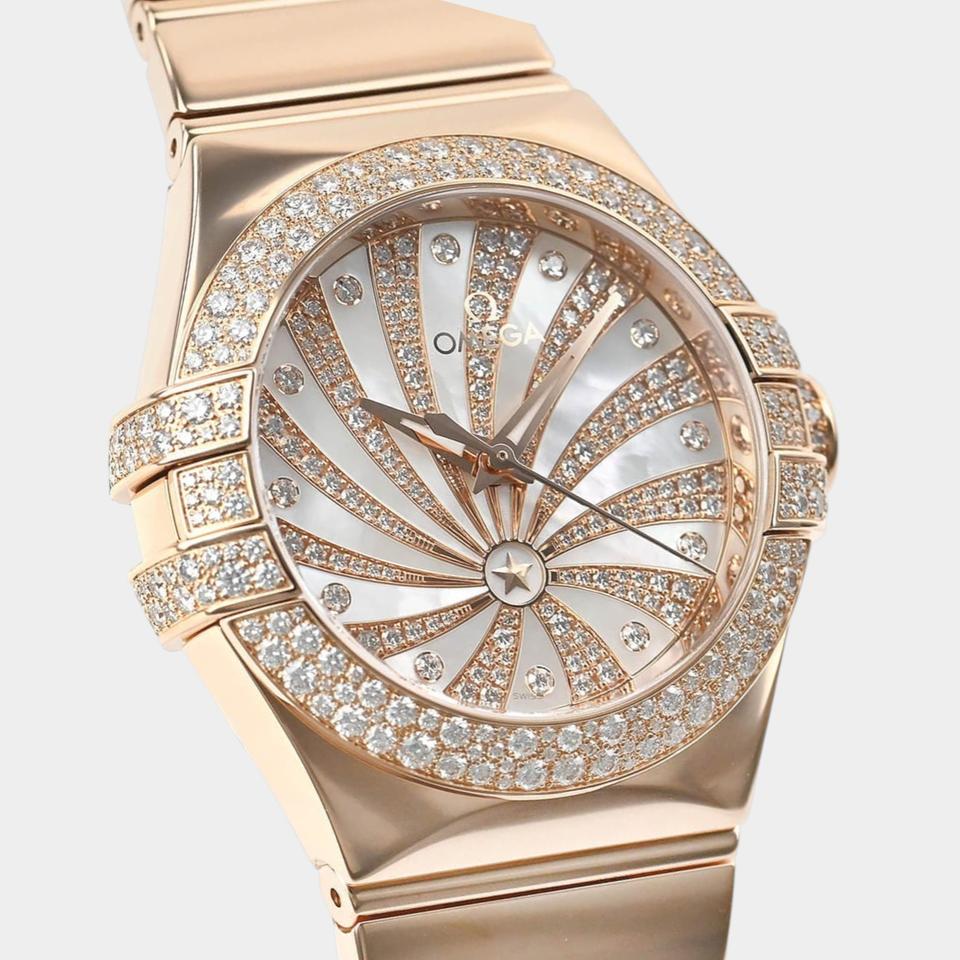 Omega Constellation Ladies Red gold / 31 mm / Box&Papers / 123.55.31.20.55.010