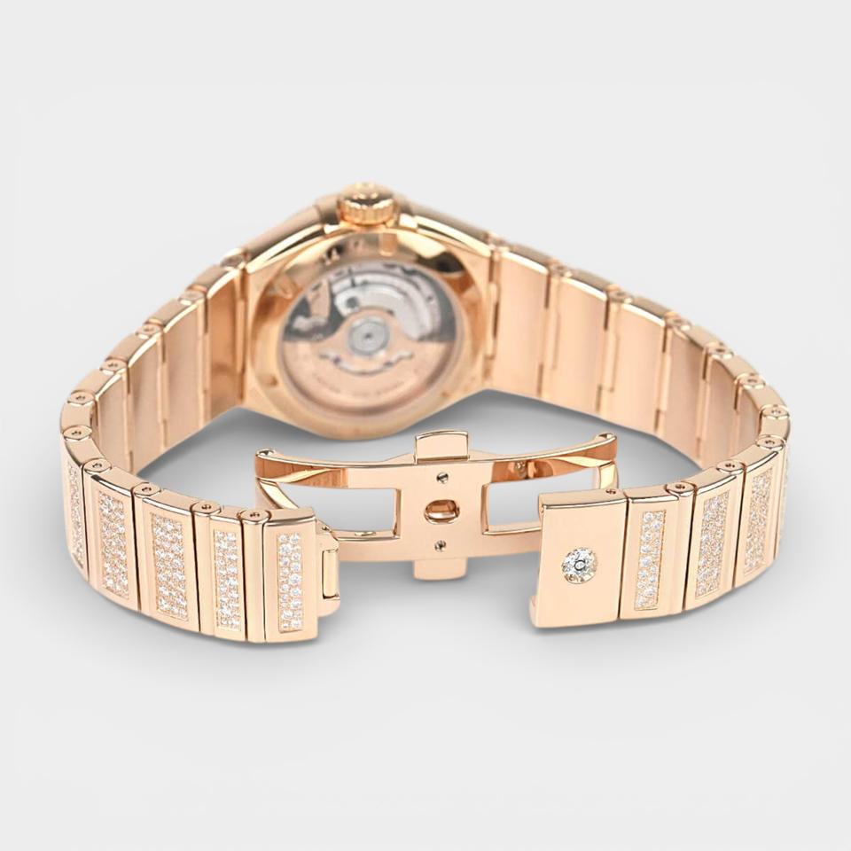 Omega Constellation Ladies Red gold / 27 mm / Box&Papers / 123.55.27.20.55.004