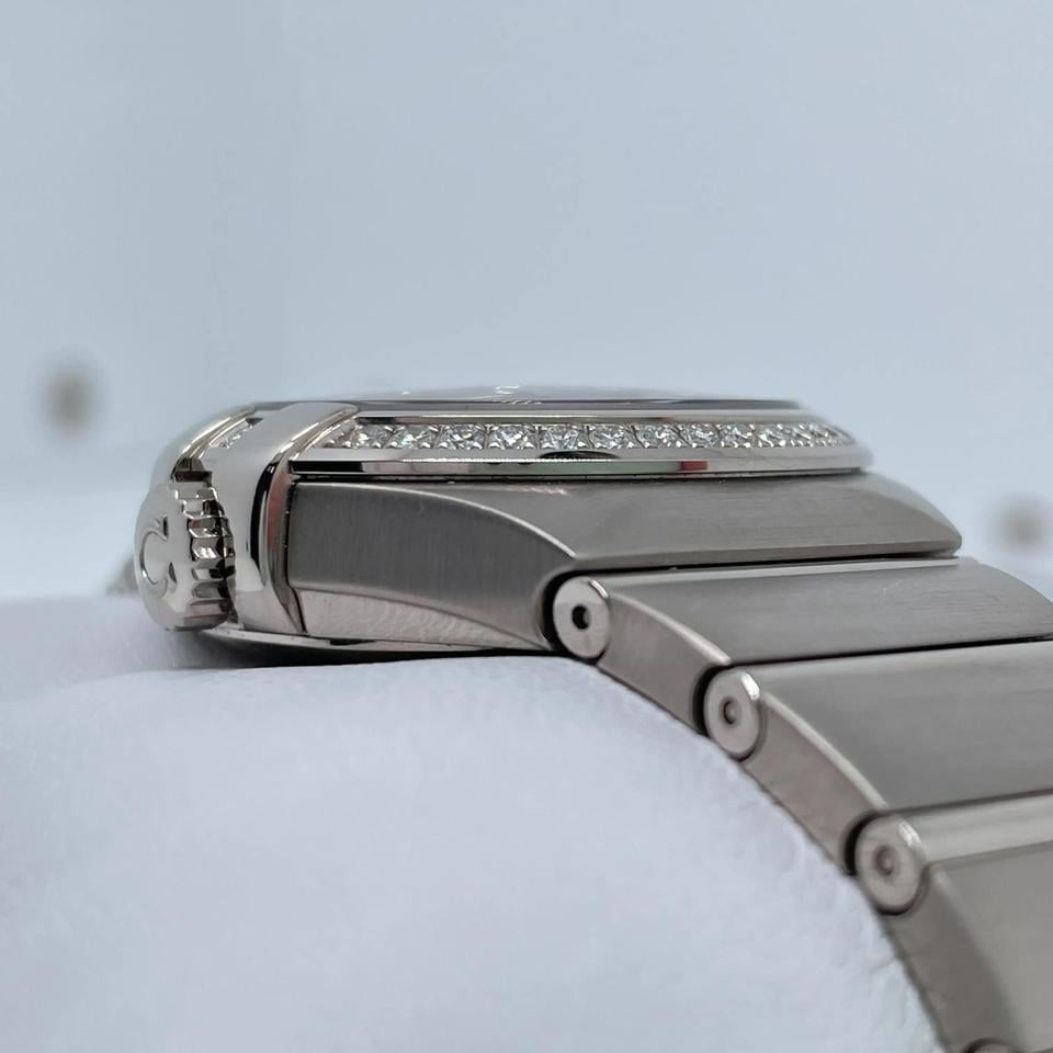 Omega Constellation Ladies18 K White Gold Black Dial Ladies Watch 123.55.31.20.51.001